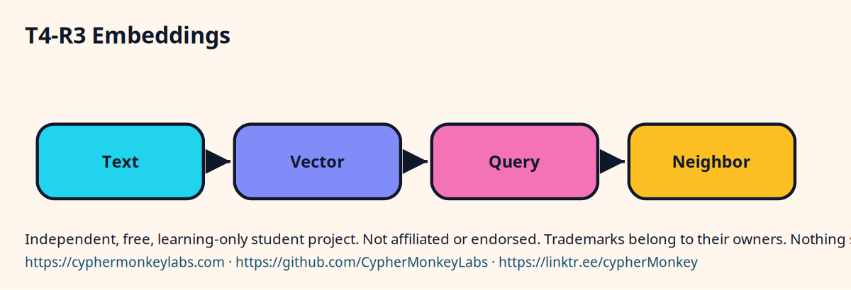 T4-R3 Embeddings